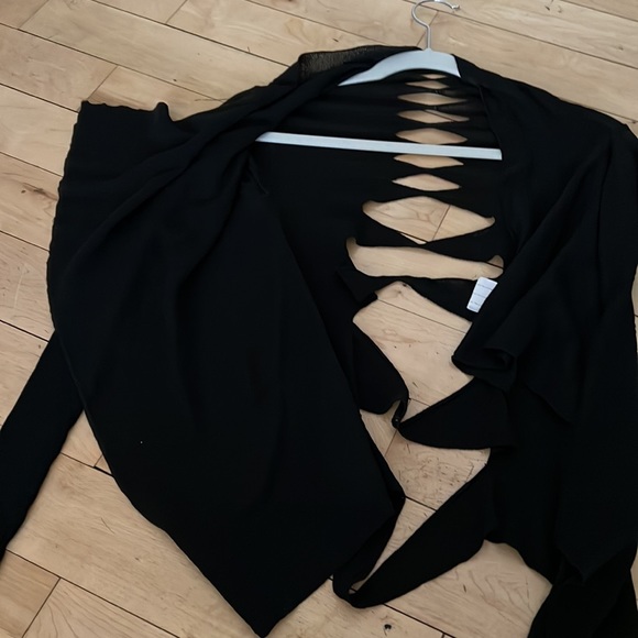 Rick Owens Cutout Cardigan Sz S - Picture 12 of 14